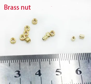 

M1.6 Outer 2.3 2.5mm Brass nut phone micro nut fastener,Circular Knurl nut precision electronic maitance repair screw kit parts