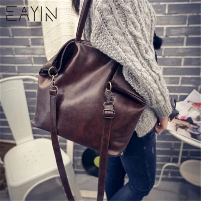

Korean Style Shoulder Bags Women Female Irregular Leather Crossbody Handbags Bag Large Capacity Ladies Messenger Bags