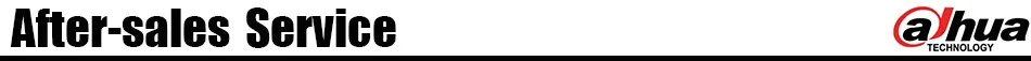 Dahua After-sales service AP