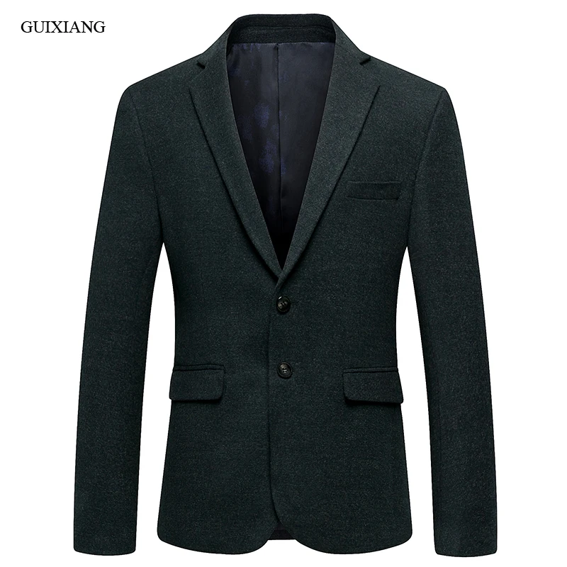 

2018 new arrival spring style men boutique blazers business casual classic atrovirens suit coat solid slim blazer size M-3XL