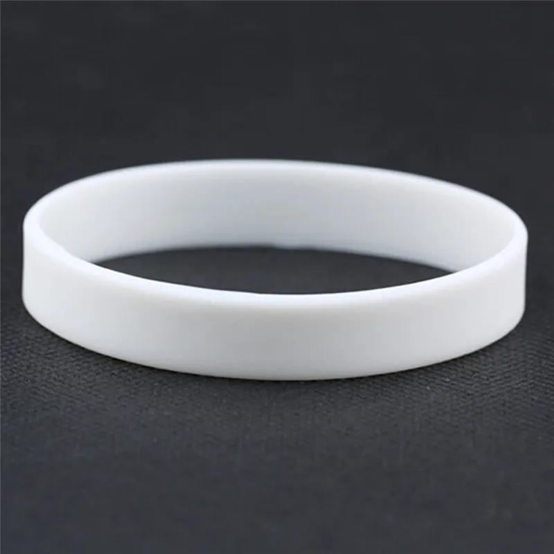 Wholesale Silicone Rubber Wristband Flexible Wrist Band Cuff Bracelet Sports Casual Bangle For Women Men Bracelets & Bangles classic Bracelets & Bangles