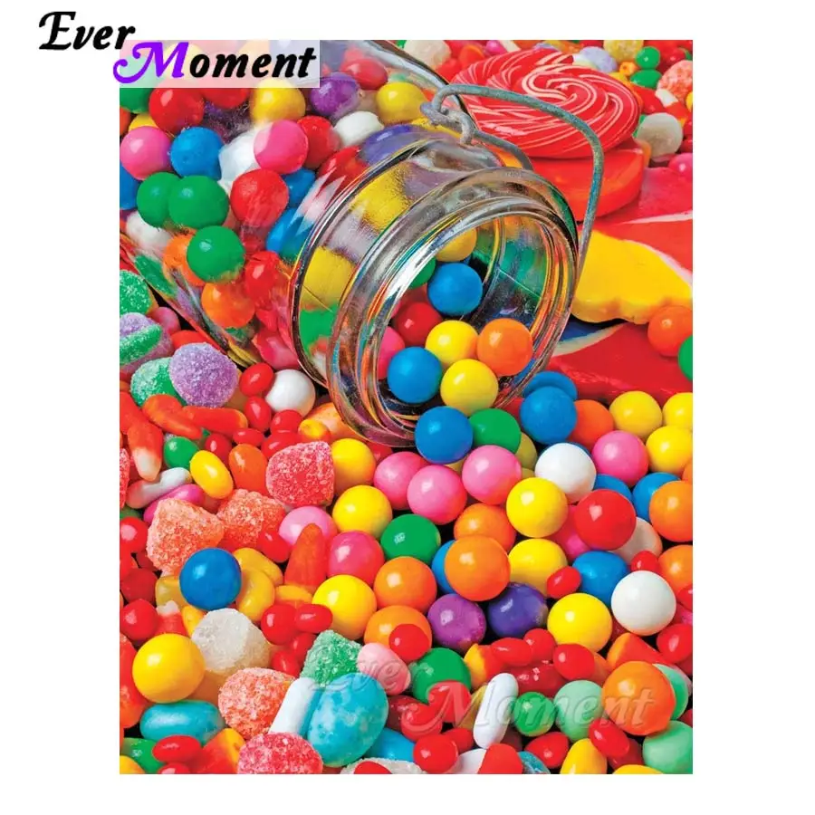 

Ever Moment Candy Picture Mosaic Diamond Diamond Full Square Drill 5D DIY Diamond Embroidery Rhinestone Decor Home S2F1176
