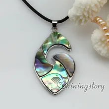 Лист Лоскутная морская вода abalone seashell мать жемчужный морской раковины кулон ожерелья 2013 Дешевые ювелирные изделия ручной работы