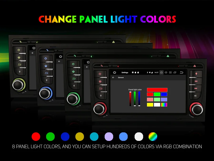 Best Erisin ES7878A 7" Android 8.0 Car GPS Radio DVR DAB+ DVD for AUDI A4 S4 RS4 B7 B9 SEAT EXEO 12