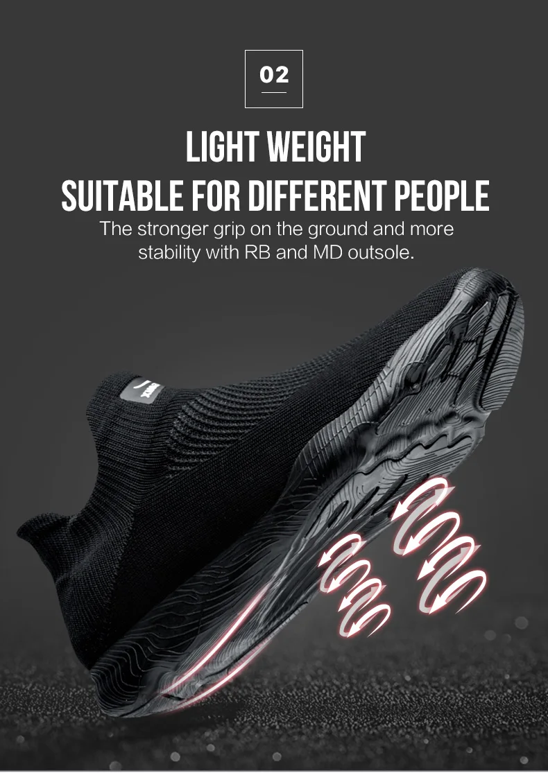 esportivos meias sapatos de malha respirável formadores