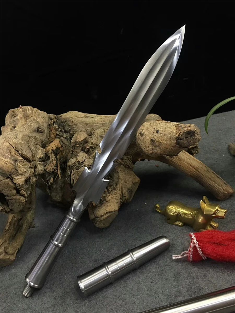 Высокое качество, очень острый охотничий Меч с копьем, сильный клинок из марганцевой стали|Мечи|   | АлиЭкспресс