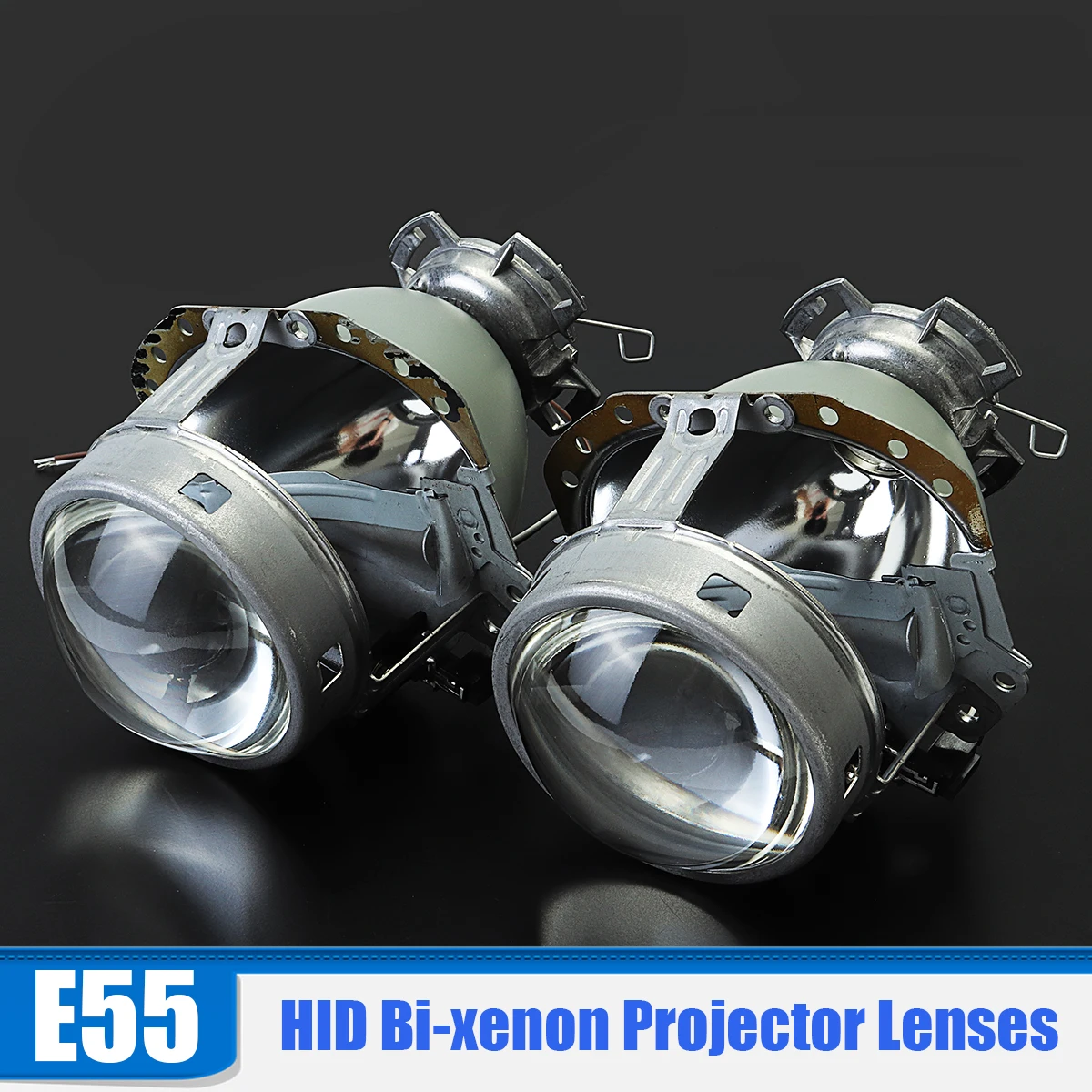 2 шт./лот, 3,0 дюйма, E55 D2H/D2S Автомобильные фары, Би-ксеноновые линзы для проектора, комплект для замены лампы