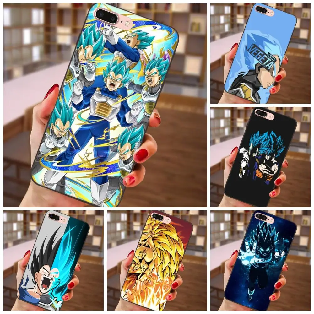 

For Samsung Galaxy Note 4 8 9 S3 S4 S5 S6 S7 S8 S9 S10 Edge Plus Lite I9080 G313 TPU Capa Dragon Ball Z Vegeta Super Saiyan