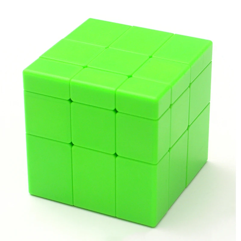 Moyu MofangjiaoShi ветряная мельница 3x3 зеркальный куб серебристо-золотой куб обучающая игрушка Cubo Magico идея подарка Прямая - Цвет: green