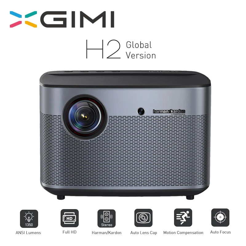 XGIMI H2 Projector 1080P 1350 Ansi Full HD 3D 4K Projector 2GB/16GB Android Bluetooth Airplay Home Theater Proyector