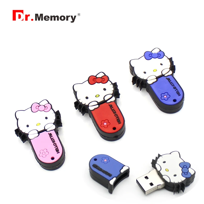 Cartoon USB Flash Drives 8GB Cute Kitty Cat Unicorn Bunny Animal Pendrives 32GB Pen Drive 4GB 16GB Memory Stick Creative Gifts