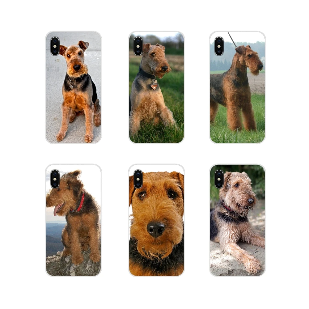 Аксессуары чехол для телефона Huawei Mate Honor 4C 5C 5X 6X 7 7A 7C 8 9 10 8C 8X 20 Lite Pro Airedale Terrier dog art |