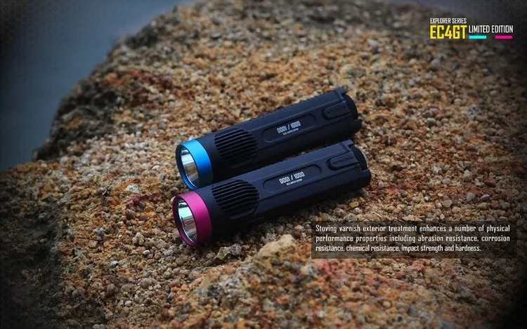 2019 NITECORE LIMITED EDITION EC4GT 2x Micro-USB аккумуляторная батарея + зарядный кабель удобный портативный 1000 люмен излучатель фонарик