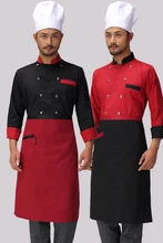 Chef Uniform Wear Long Sleeved Autumn and Winter Hotel Western-style Food Service Chef Uniform Coverall New Chef Kitchen Uniform