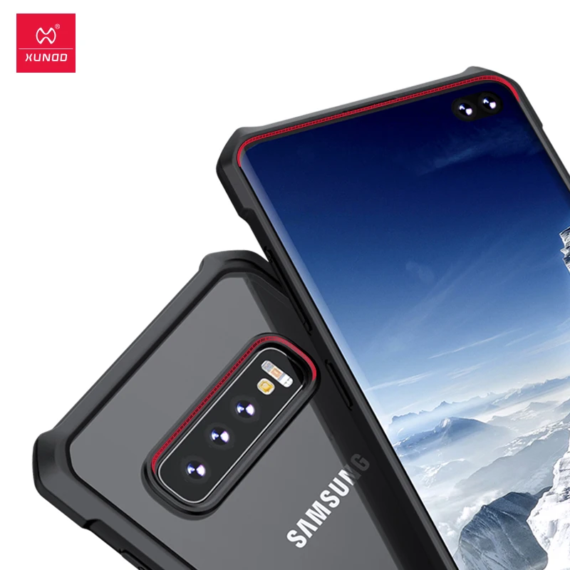 XUNDD-Shockproof Case for Samsung Galaxy S10 Plus, Transparent