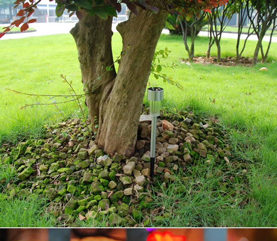 Lâmpada do Gramado Sistema de Energia Luminaria para a Decoração do Jardim Luz ao ar Solar Livre Alimentado Caminho Luzes Iluminação Rua 10 Pçs Led 17 light outdoor