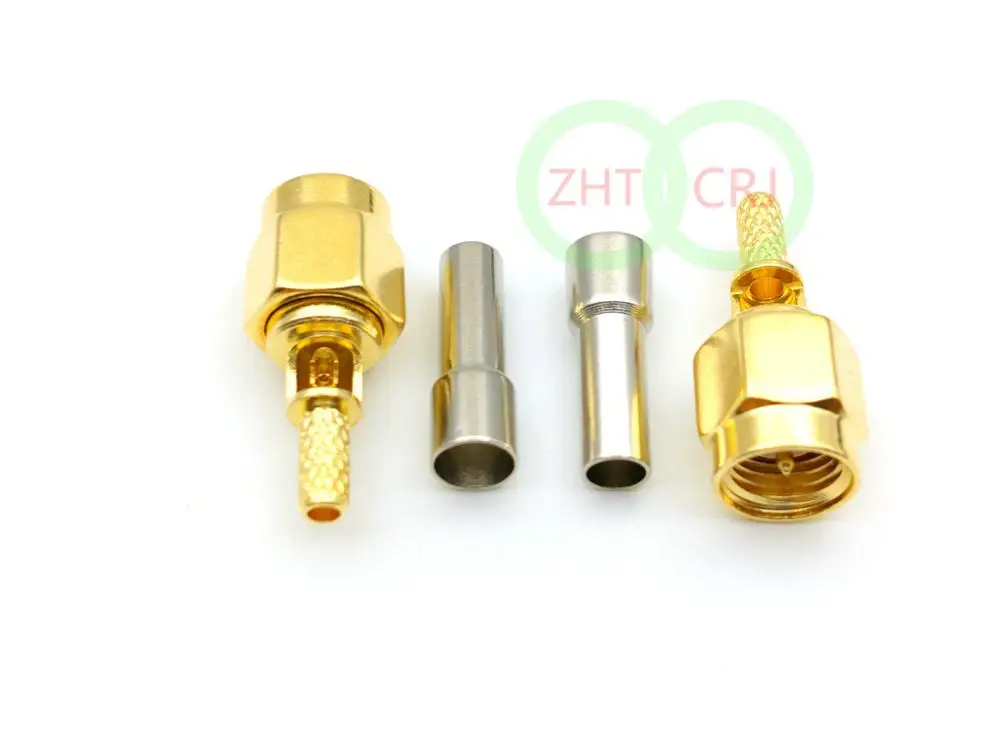 50 шт. штекеры SMA для обжима окон RG174 RG316 LMR100|connector crimp|connector 10connector cable |