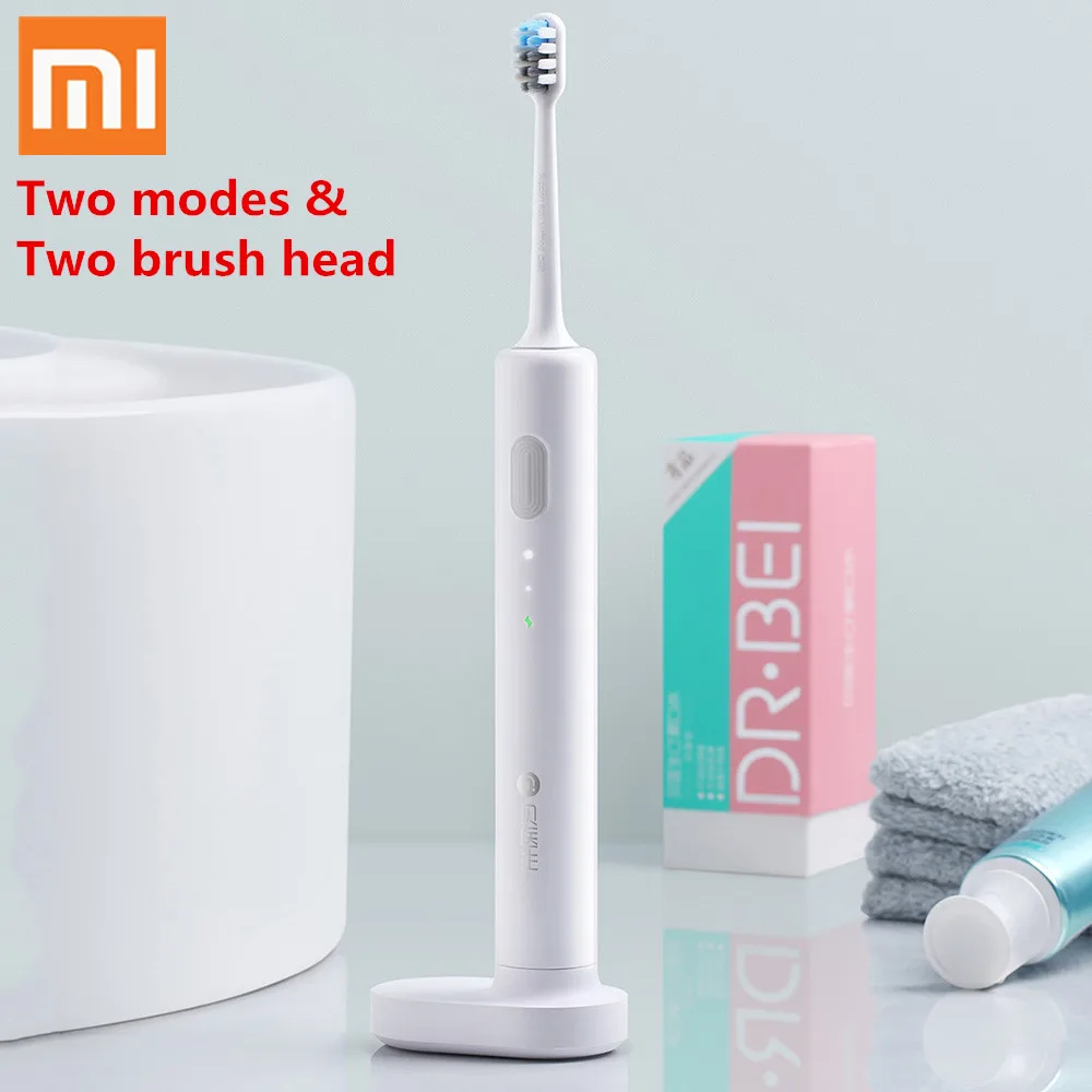 Xiaomi Электрический Зубная щётка путешествия BET-C01 супер легкий Sonic Mijia электрическая зубная щетка 2 Сменные головки для умного дома