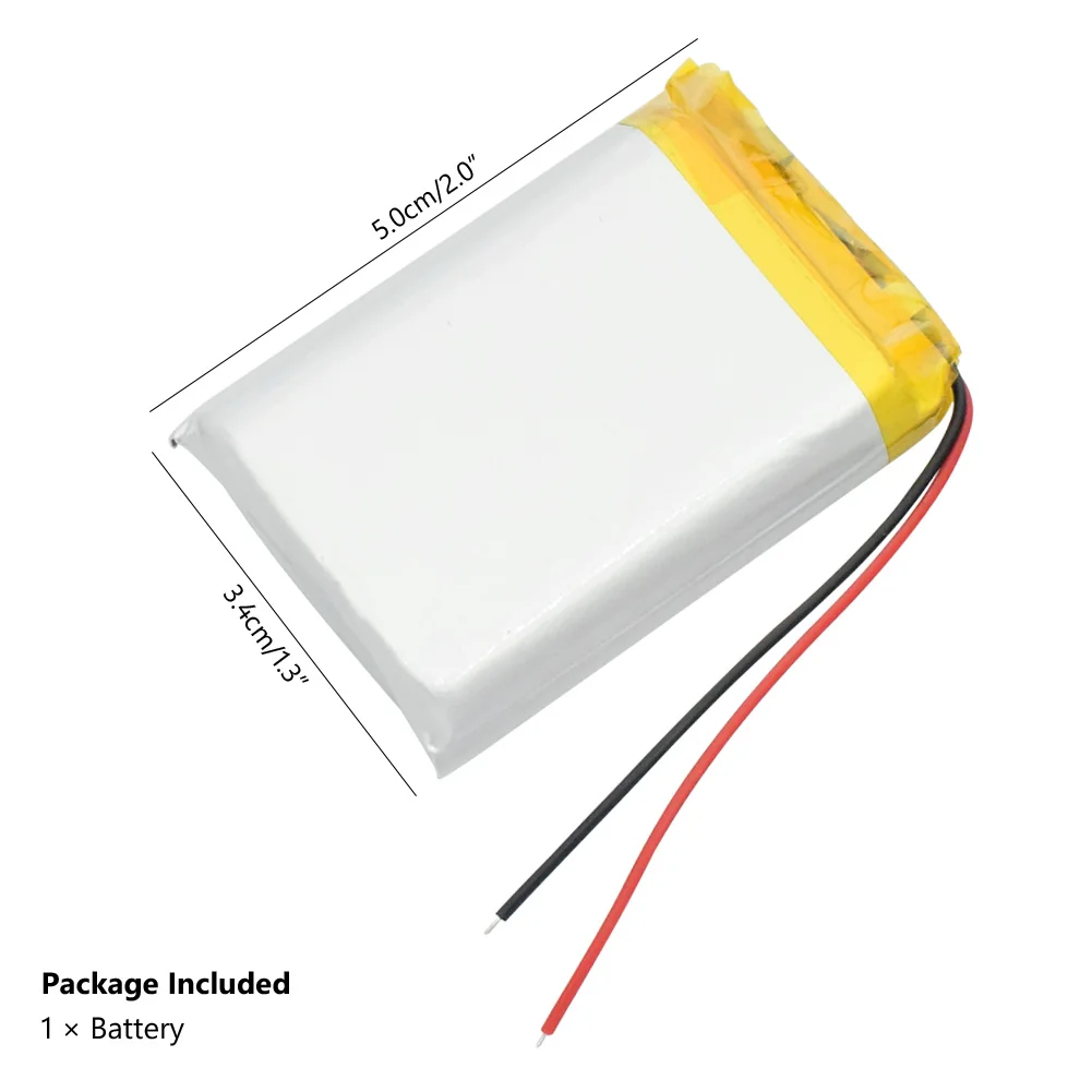 1/2/4 высокое Ёмкость 103450 3,7 V литий-полимерный Батарея 2000 Mah Li-po литий-полимерный аккумулятор MP5 gps Bluetooth Динамик клетки лампа на солнечной батарее