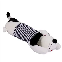 110 см Лежащая собака плюшевая игрушка в полоску ткань собака милая кукла подушка для сна w3867