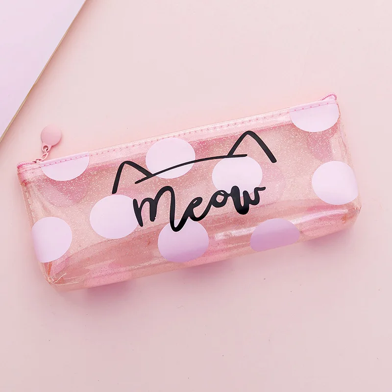 Pencil Cases School Supplies for girls Stationery Gift Pencil bag Transparent pen Bag School Tools