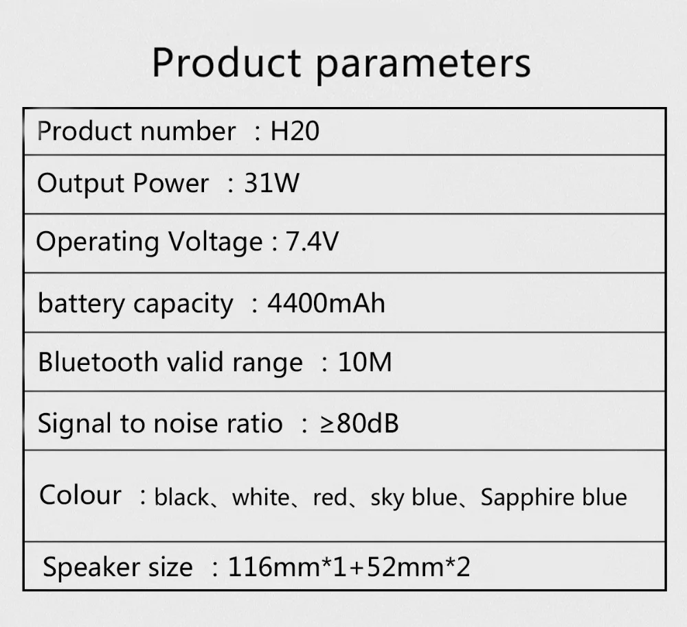 HOPESTAR беспроводной портативный Bluetooth 2,1 динамик 20 Вт Водонепроницаемый Открытый басовый эффект с внешним аккумулятором USB AUX мобильный компьютер ТВ