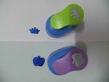 

2pcs(2.5cm) crown and apple shape craft punch set Punch Craft Scrapbooking school Paper Puncher eva hole punch free shipping