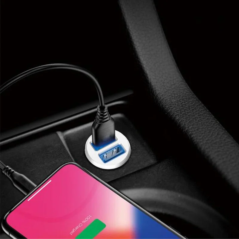 Rovtop Mini USB Автомобильное зарядное устройство 3.1A автомобильное двойной для