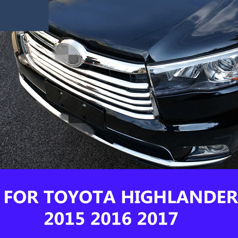 1 шт. защитная накладка на передний бампер из нержавеющей стали для TOYOTA HIGHLANDER 2015