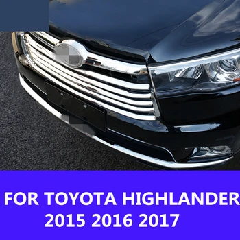 

Stainless Steel Front Bumper Skid Protector Guard Plate Cover Trims 1pcs Car Styling FOR TOYOTA HIGHLANDER 2015 2016 2017