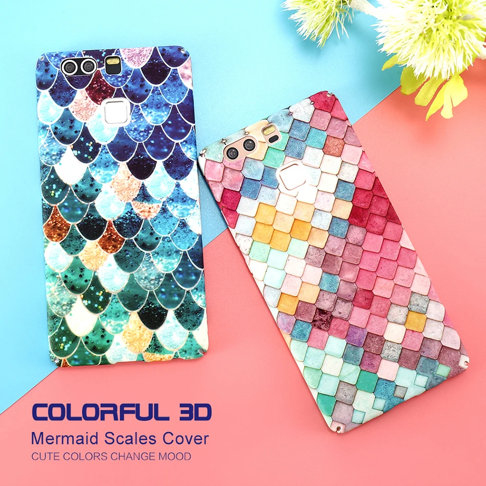KISSCASE Mermaid 3D Colorful Scales Case For Samsung Galaxy S7  Edge A3 A5 2017 Hard Cover For Xiaomi Mi5 For Huawei P9 P9 Plus (1)