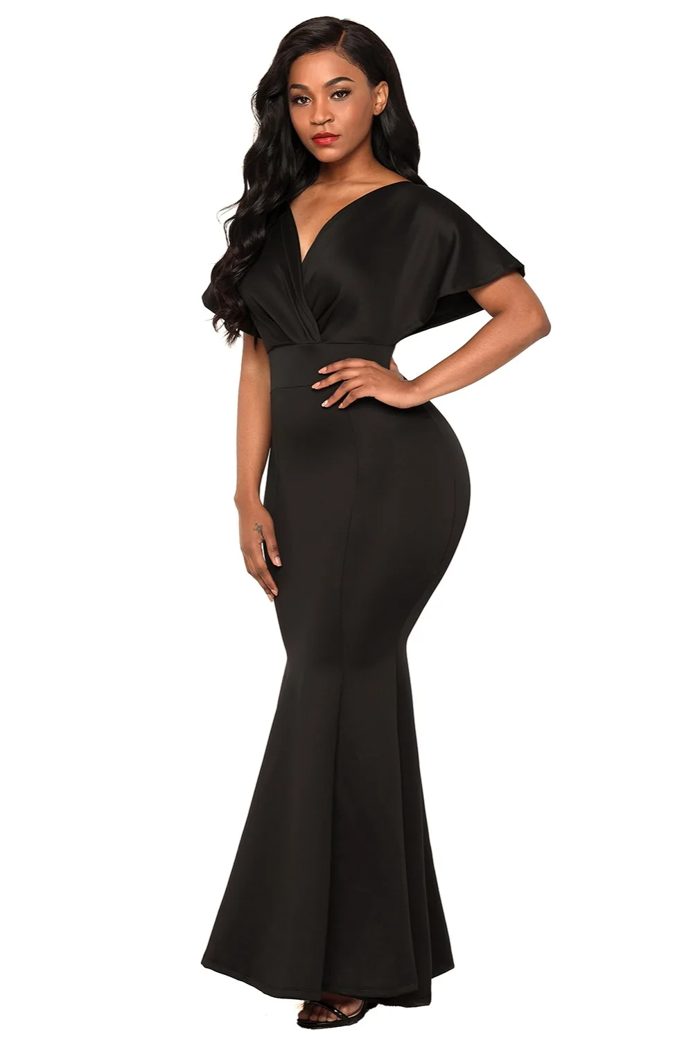 Black-Off-The-Shoulder-Mermaid-Maxi-Dress-LC61944-2-6