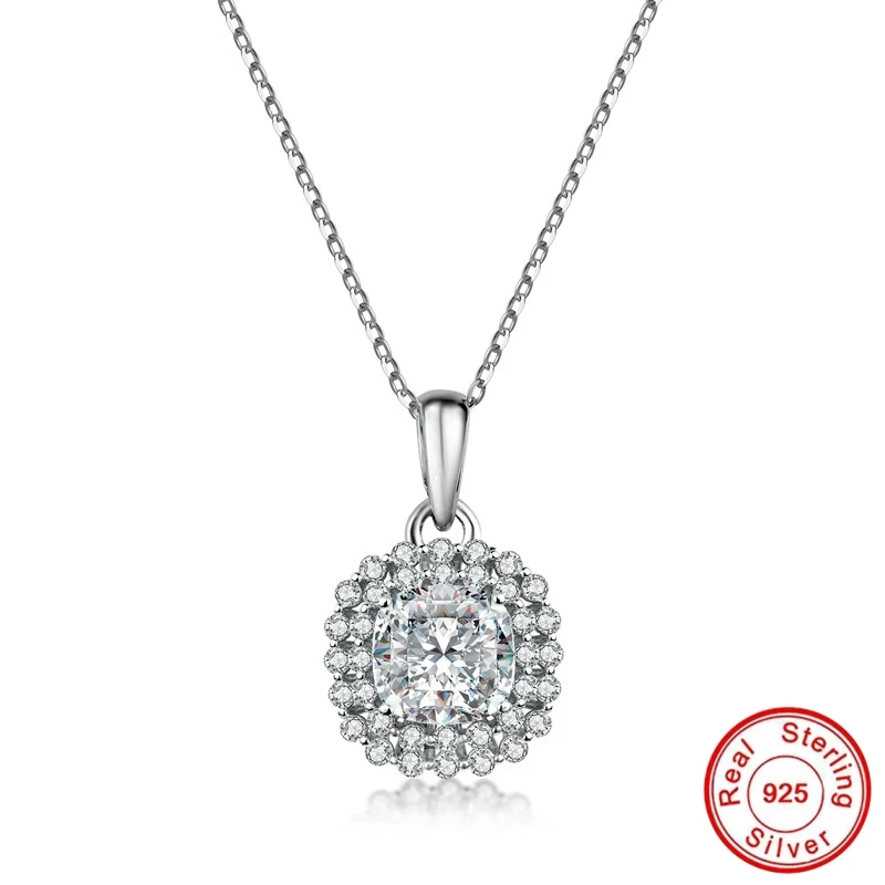 

NOT FAKE S925 Fine Jewelry necklace Sona Necklace boutique Handmade Custom Jewelry Retro Exquisite Semi Gemstone 18inch