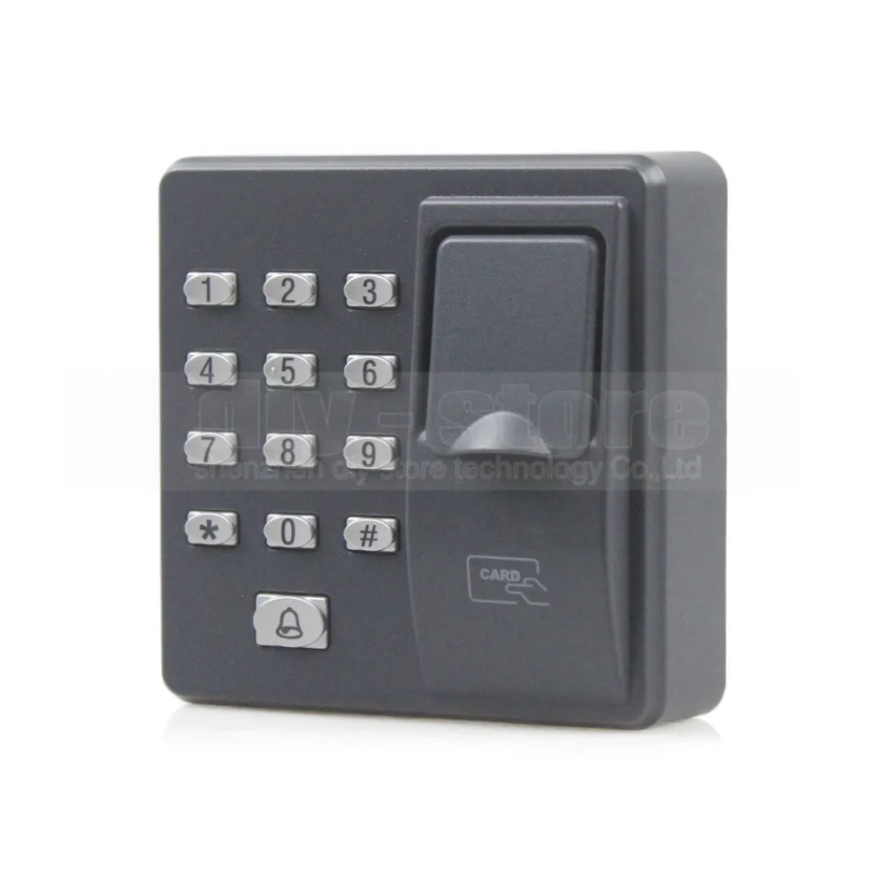 DIYSECUR биометрическая машина контроля доступа отпечатков пальцев цифровой электрический RFID считыватель код Пароль Клавиатура система для дверного замка