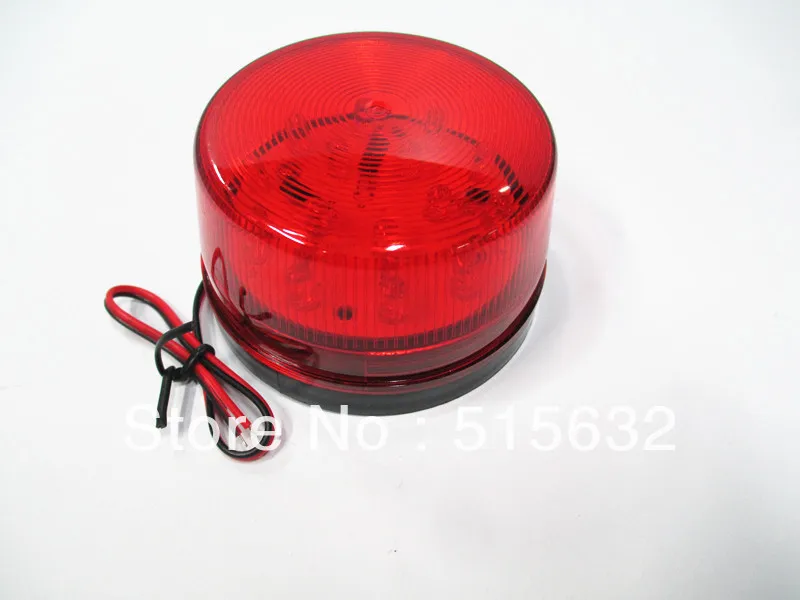 Красный светодиодный 12 вольт охранной сигнализации стробоскоп Предупреждение сирена Красный мигающий светильник с розничной коробкой