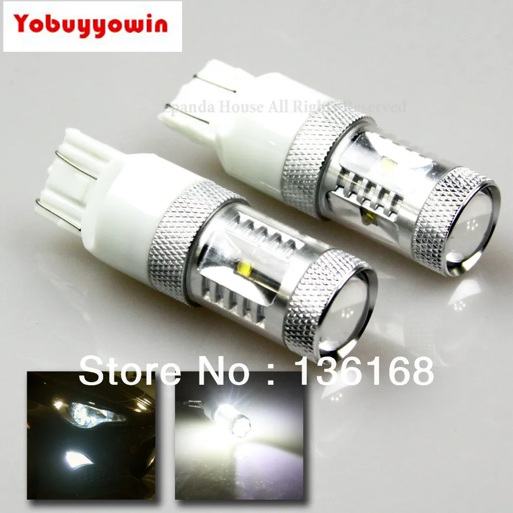 

Big Bargain! 4Pcs 30W Osramchips Led 7440 T20 W21-5W 21W 5W W3X16Q WHITE/Amber LED FRONT REAR TURN SIGNAL REVERSE BACK UP LIGHT