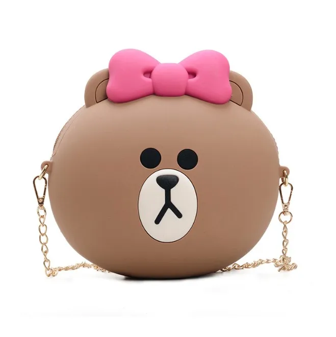 

Cute Brown Bear Women Messenger Bags Fashion Women Female Crossbody Shoulder Bag Cartoon Kid Girls Bag bolsa feminina T-14770