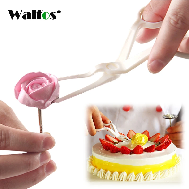 

WALFOS 2 piece Baking Accessories Rose flowers Cake Buttercream Scissors Supplies Decorating Auxiliary Tools Icing Modeling Tool