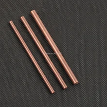2 pçs 4-6mm mão-feito barra de cobre haste 100mm vara para faca lidar com parte diy brinquedos acessórios