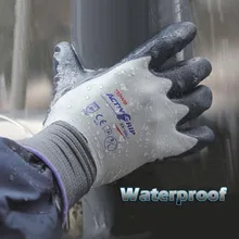 TOWA защитные перчатки водонепроницаемые износостойкие противоскользящие защитные перчатки из натурального латекса Рабочие перчатки для дома и сада и кухни