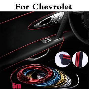 

5m Car Cold Line Decoration Trims Strips Sticker For Chevrolet Aveo Blazer Camaro Caprice Captiva Cavalier Celta Classic Cobalt