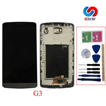 

Original 5.5" Tested LCD Display for LG G3 D850 D851 D855 LCD Touch Screen Digitizer Assembly with frame Replacement parts+tools