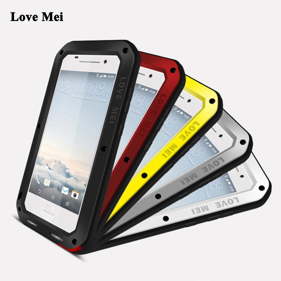 

Love Mei Aluminum Armor Case For HTC One A9 Cover Powerful Metal Shockproof Outdoor Waterproof Case For HTC One A9 (5 inch) Case