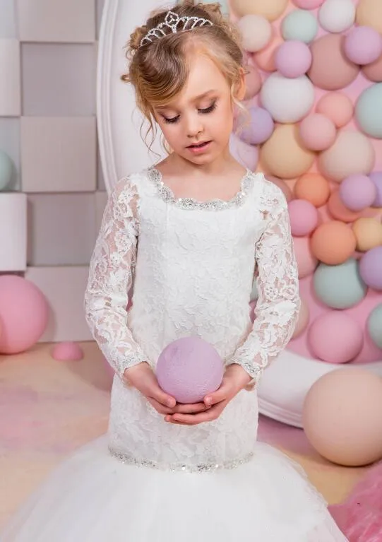 White-ivory-Lace-Mermaid-Long-Sleeve-Elegant-Flower-Girl-Dress-for-Wedding-Party-Girls-Pageant-Gown (1)