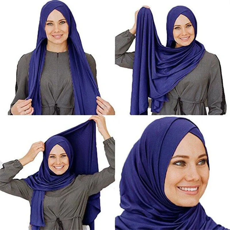 2019 Jersey Jilbab Instan Siap Pakai 
