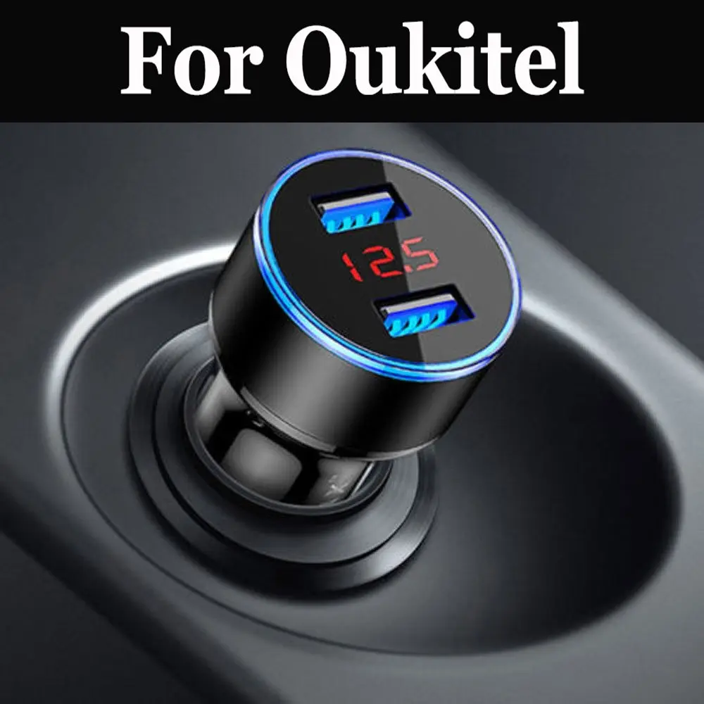 

Car Charger Adapter Auto Vehicle Metal Charger For Smart For Oukitel K5000 Mix 2 K8000 C9 C11 Pro U18 K6 K10 K6000 Premium