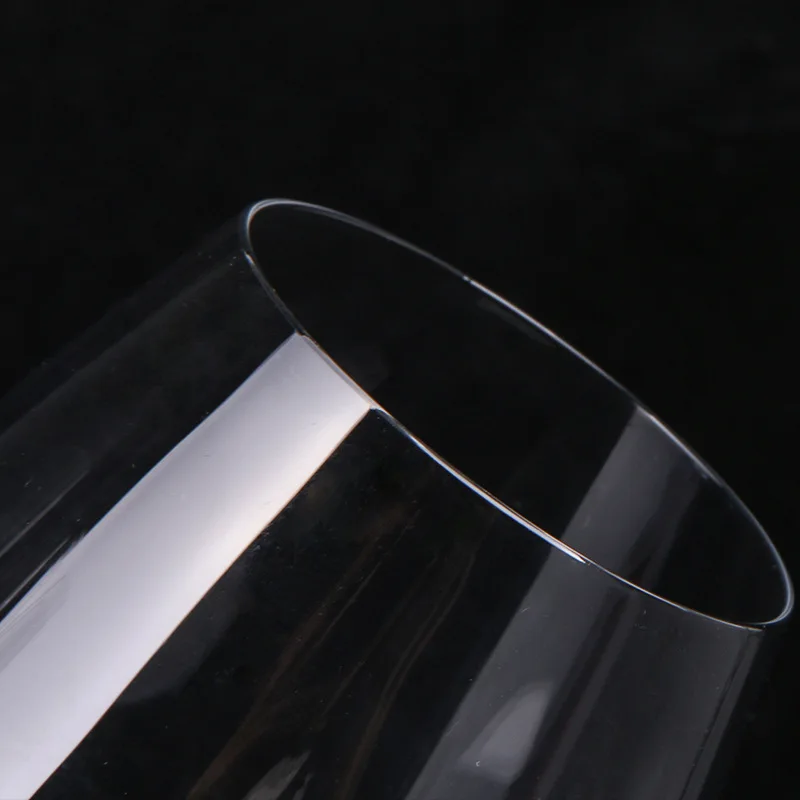 Европейский ручной работы прозрачный маленький размер Кубок, бокал для вина бордовое пузырчатое Оригинальное прозрачное бессвинцовое Хрустальное стекло