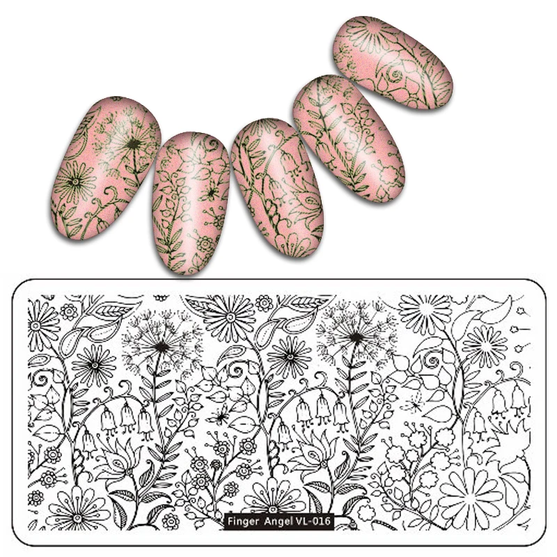 1 шт. 12*6 см прямоугольная пластина для штамповки ногтей модный дизайн штамп для ногтей пластина для маникюра шаблон для дизайна ногтей