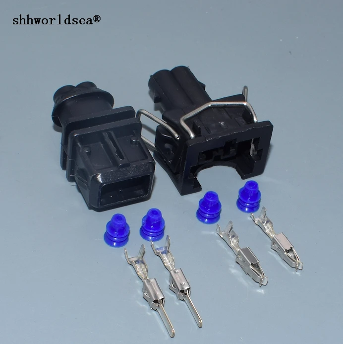 Shhworldsea 2 Pin male Female EV1 Топливная форсунка водонепроницаемый разъем корпус розетки