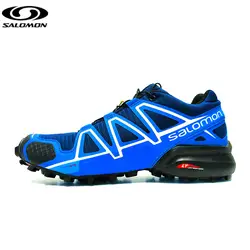 Salomon speed Cross 4 CS обувь для беговых дорожек speed Cross 4 Мужская обувь поддержка синие кроссовки для мужчин 40-46 размер хит продаж